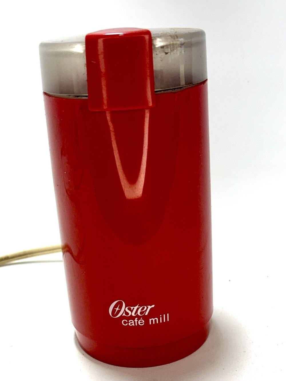 Oster Cafe Mill Coffee Grinder Model 663-67A Electric Spice Grinder Red Tested